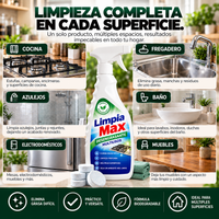 LimpiaMax™ | Limpieza Profunda para Múltiples Superficies